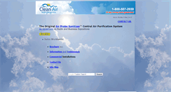 Desktop Screenshot of cleanairwithultraviolet.com
