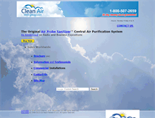 Tablet Screenshot of cleanairwithultraviolet.com
